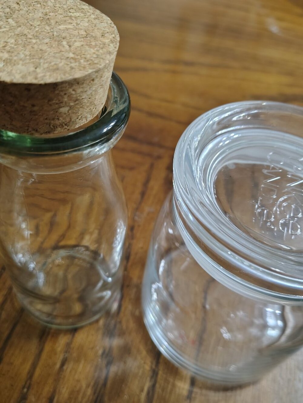 Two Empty Storage Jars